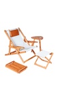 A set of a lounge chair CLASSIC "Chalet chair"